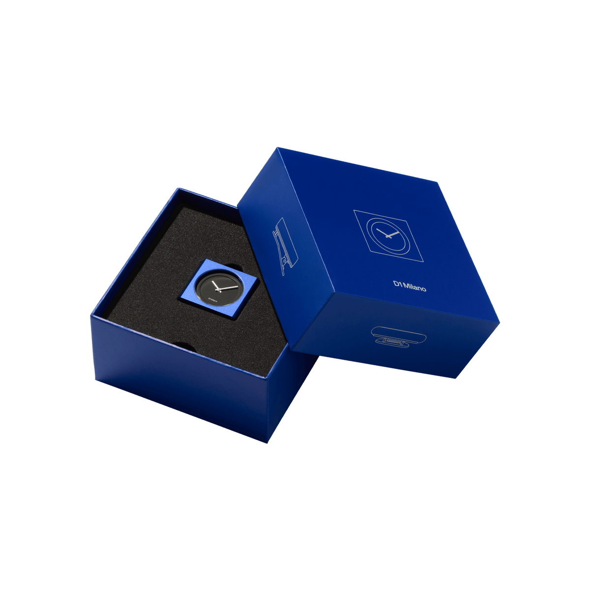 D1 Milano Watch Block 34 Mm In Blue