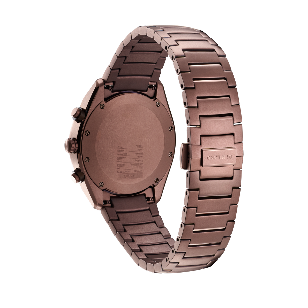 D1 Milano Watch Chronograph 40mm In Gold