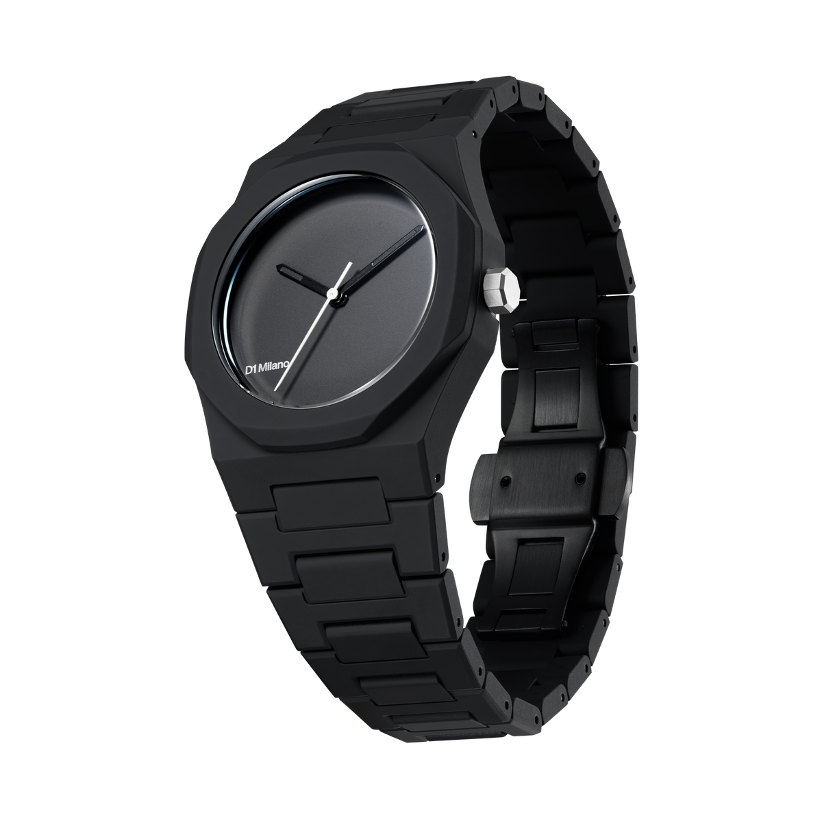 Shop D1 Milano Watch Polycarbon 37 Mm In Black