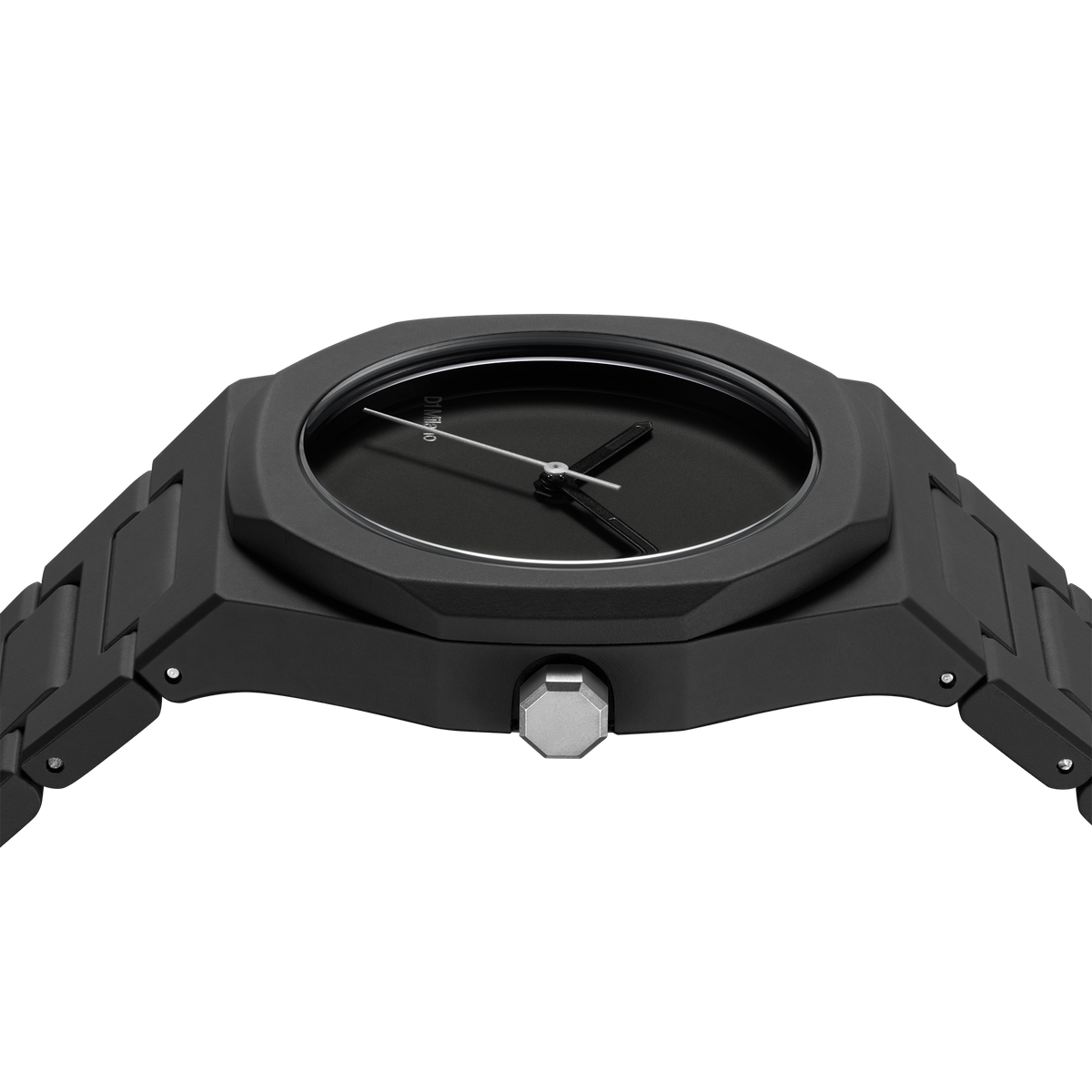 Shop D1 Milano Watch Polycarbon 37 Mm In Black