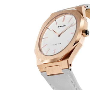 Ultra Thin Leather 38 mm - Rose gold/Turtledove